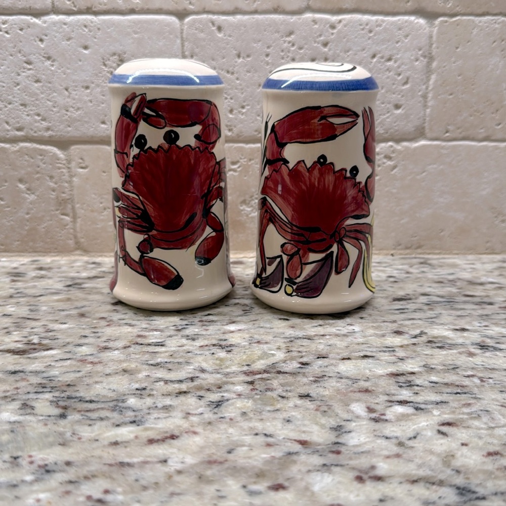 Tobasco salt and pepper shakers.